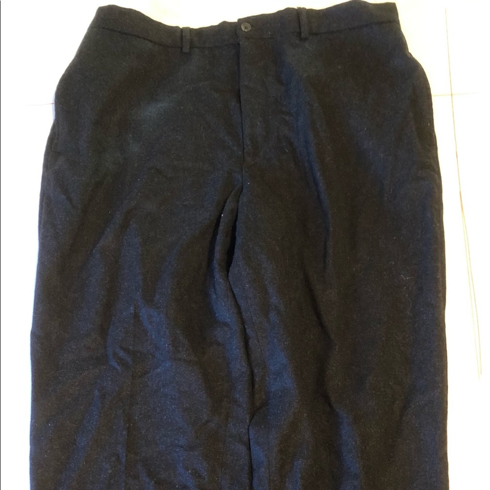 Vintage J Crew Wool Trousers Pants Charcoal Gray